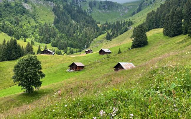 Swiss mountain huts