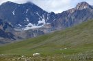 Yurt below Yamaatin Mountain. Image by P Smith