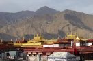 Golden temple roofs of Lhasa