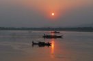 Sunset over Brahmaputra River