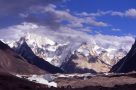 Camp at Gore II, spectacular views of Gasherbrum IV and Concordia. Image by J Turner
