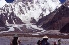 Trekkers with views of K2. Image by J Turner
