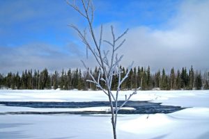 View of Sweden from Muonio River