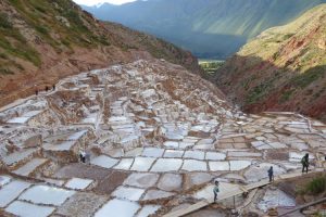 Exploring Maras salt pans. Image by L Denniff