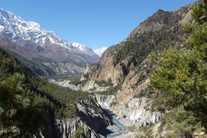 The Marshygandi River Valley - close to trek end