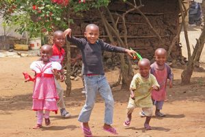 Local children in Kilimanjaro. Image by Mr & Mrs Church