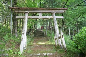 Shrine on Kumano Kodo trail