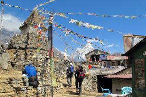 Trek to Thyangboche. Image by S Butler