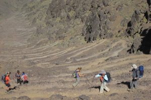 Descent from Aguezim Ridge