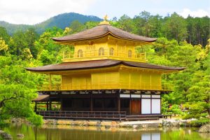 Kinkaku-ji temple, Kyoto. Image by H Gray