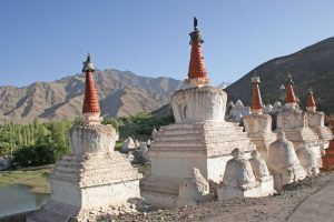 Chortens at Stok Palace