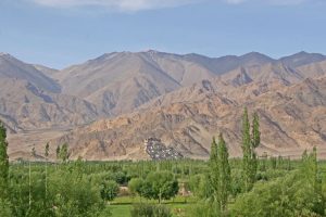 View of Thikse and Indus Valley