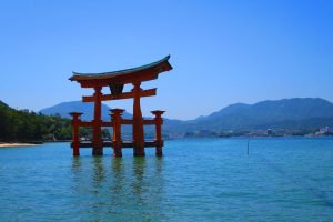 View of Itsukushi shrine, Miyajima Island. Image by H Gray