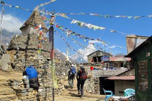 On trek to Thyangboche. Image by S Butler