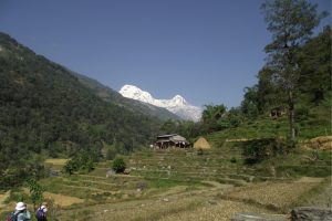 View of Dhaulagiri mountain range. Photo by J Laslett