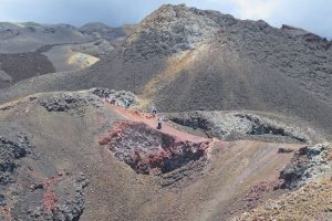 Walking on Volcano Chico, Isabella Island