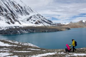 Views of Tilicho Lake on Trek. Image by A Harrison