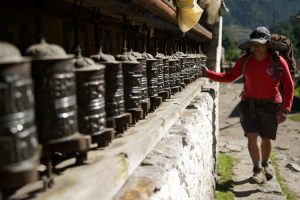 Spinning the Prayer Wheels, Naar Phu. Image by J Davies