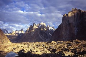 Trango Towers. Stunning scenery, Karakoram mountain range, northern Pakistan. Image by J Turner