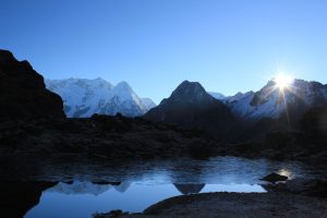 Yalung Glacier moraine. Image by J Fitzpatrick