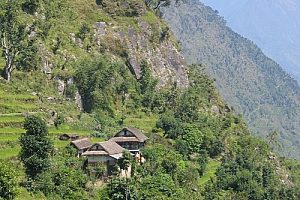 Terraced hills, trek to Mamanke. Image by G Marshall