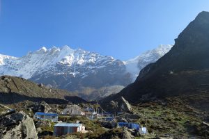 Views towards Kyanjin Gompa Monastery