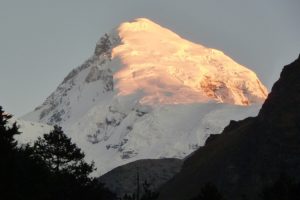 Sunrise over Chomolhari. Image by H Cashdan