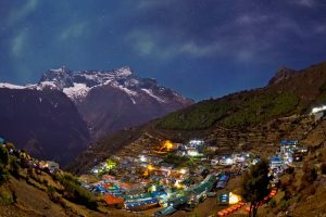 Namche Bazaar at night