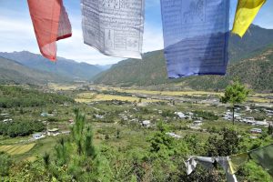 Paro valley from Olathang.  Image by C Hiles