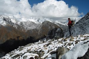 Taking in the views on trek.  Image by N Sloman