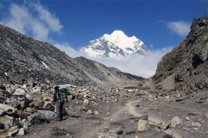 Trekking to Makalu Base Camp. Image by N Morgan