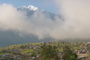 View over village