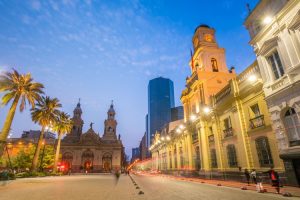 Santiago at night