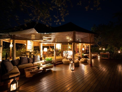 Deck at night