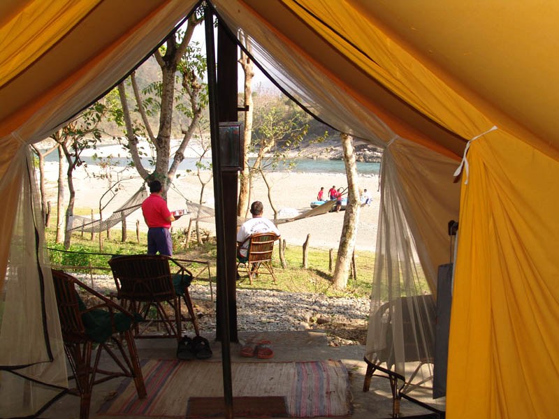 Tent interior